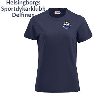 T-shirt Premium Delfinen, dam