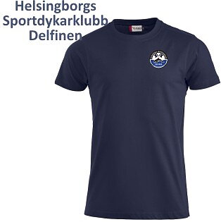 T-shirt Premium Delfinen, herr