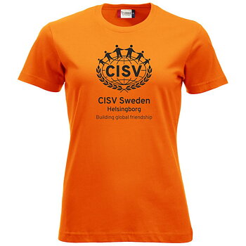 T-shirt CISV Helsingborg, bomull, orange