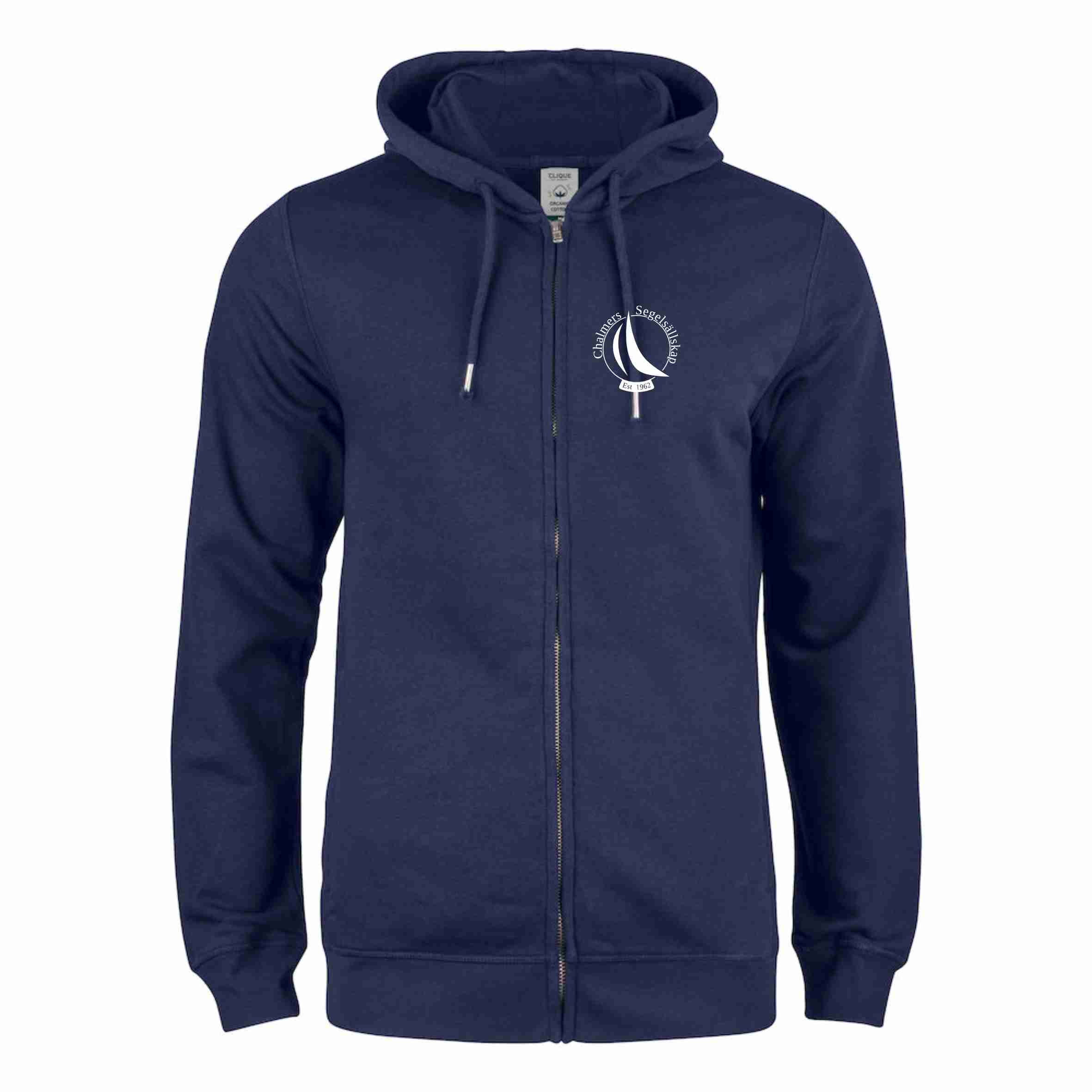 Hoodjacka Organic Cotton Chalmers Segelsällskap, herr & dam