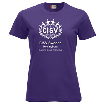 T-shirt CISV Helsingborg, bomull, lila