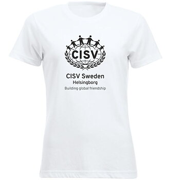 T-shirt CISV Helsingborg, bomull, vit