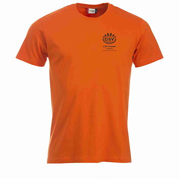 T-shirt Classic CISV Västerås Atom  bomull,  orange