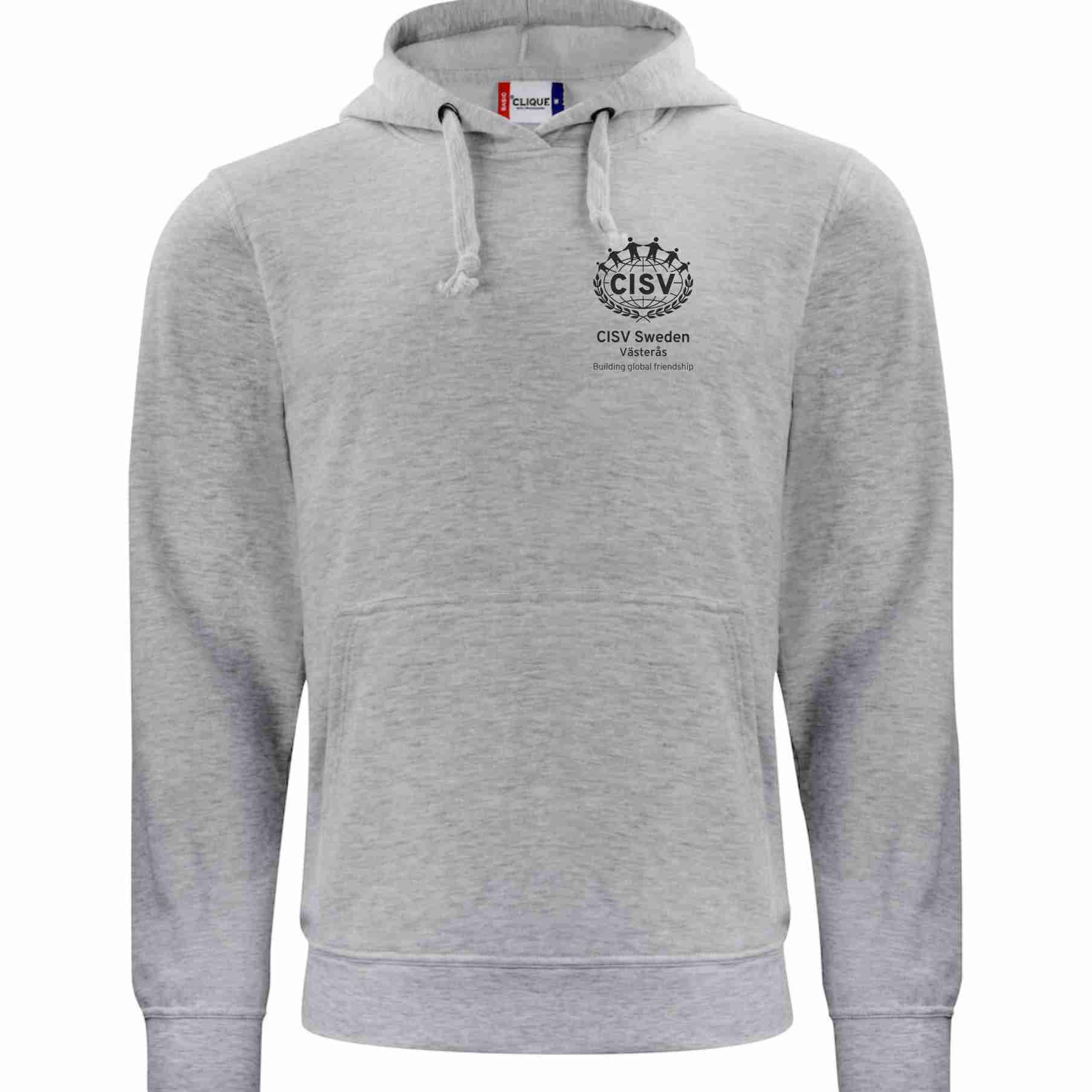 Hood Basic UNISEX CISV Västerås Atom, grå