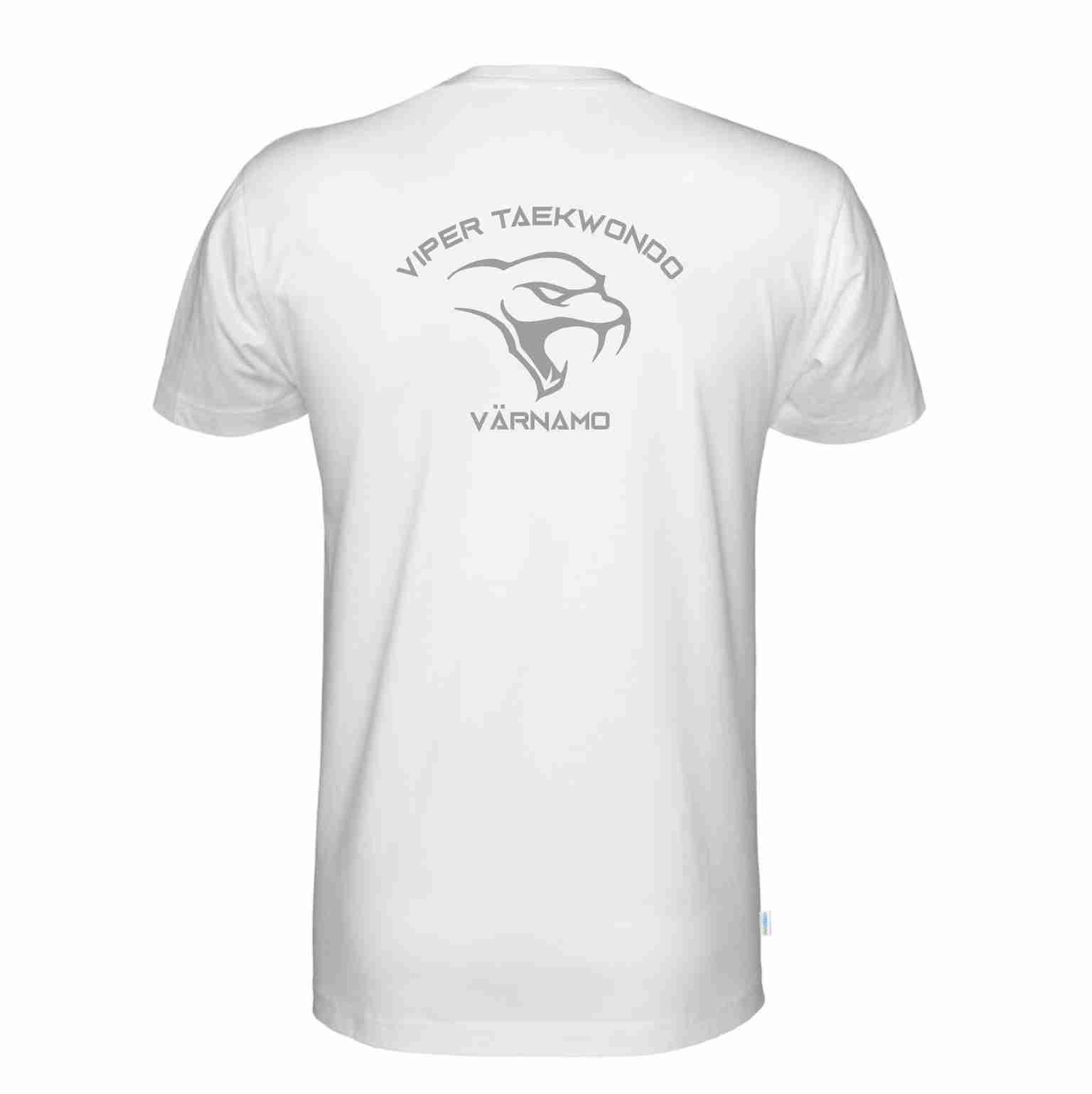 T-shirt Viper Taekwondo, bomull, miljöcertifierad- vit - 2
