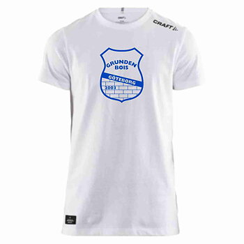 T-shirt  Craft Community Mix Grunden BoIS, vit