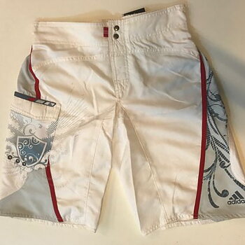 Badshorts Adidas Emblem, vit