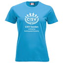 T-shirt Classic CISV Linköping, bomull,  turkos