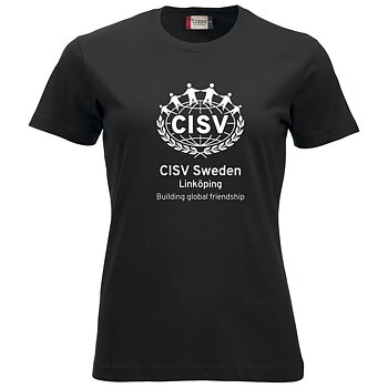 T-shirt Classic CISV Linköping, bomull,  svart