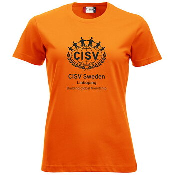 T-shirt Classic CISV Linköping, bomull,  orange