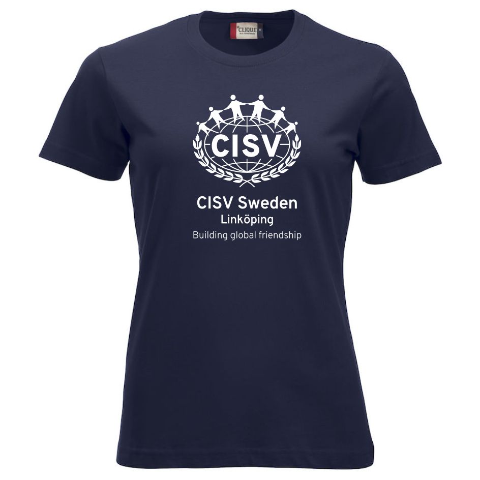 T-shirt Classic CISV Linköping, bomull,  marinblå