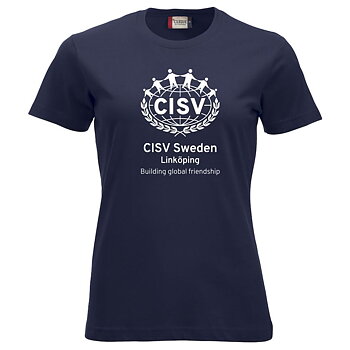 T-shirt Classic CISV Linköping, bomull,  marinblå