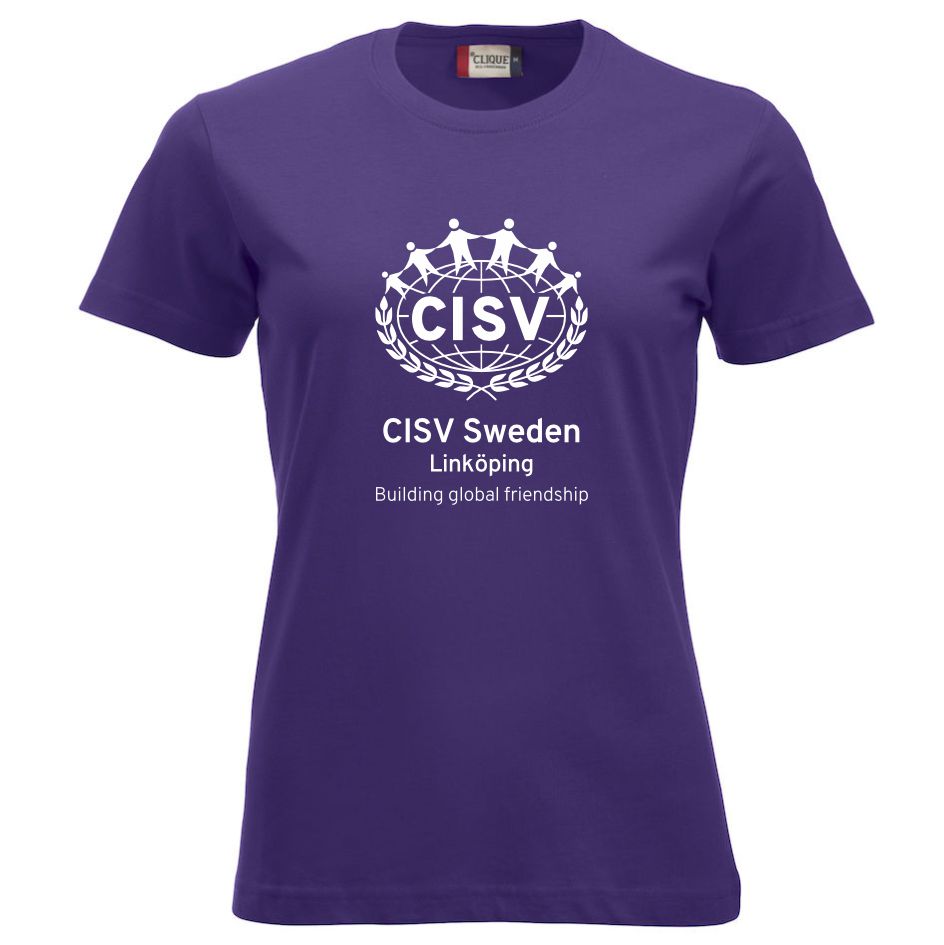 T-shirt Classic CISV Linköping, bomull,  lila