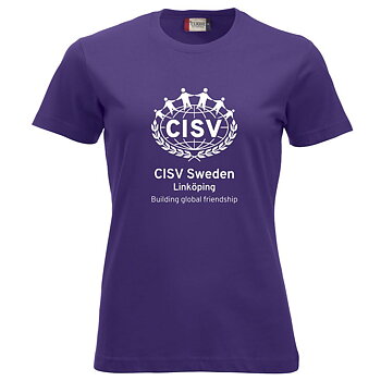 T-shirt Classic CISV Linköping, bomull,  lila