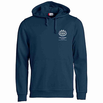 Hood Basic UNISEX CISV Västerås, marinblå