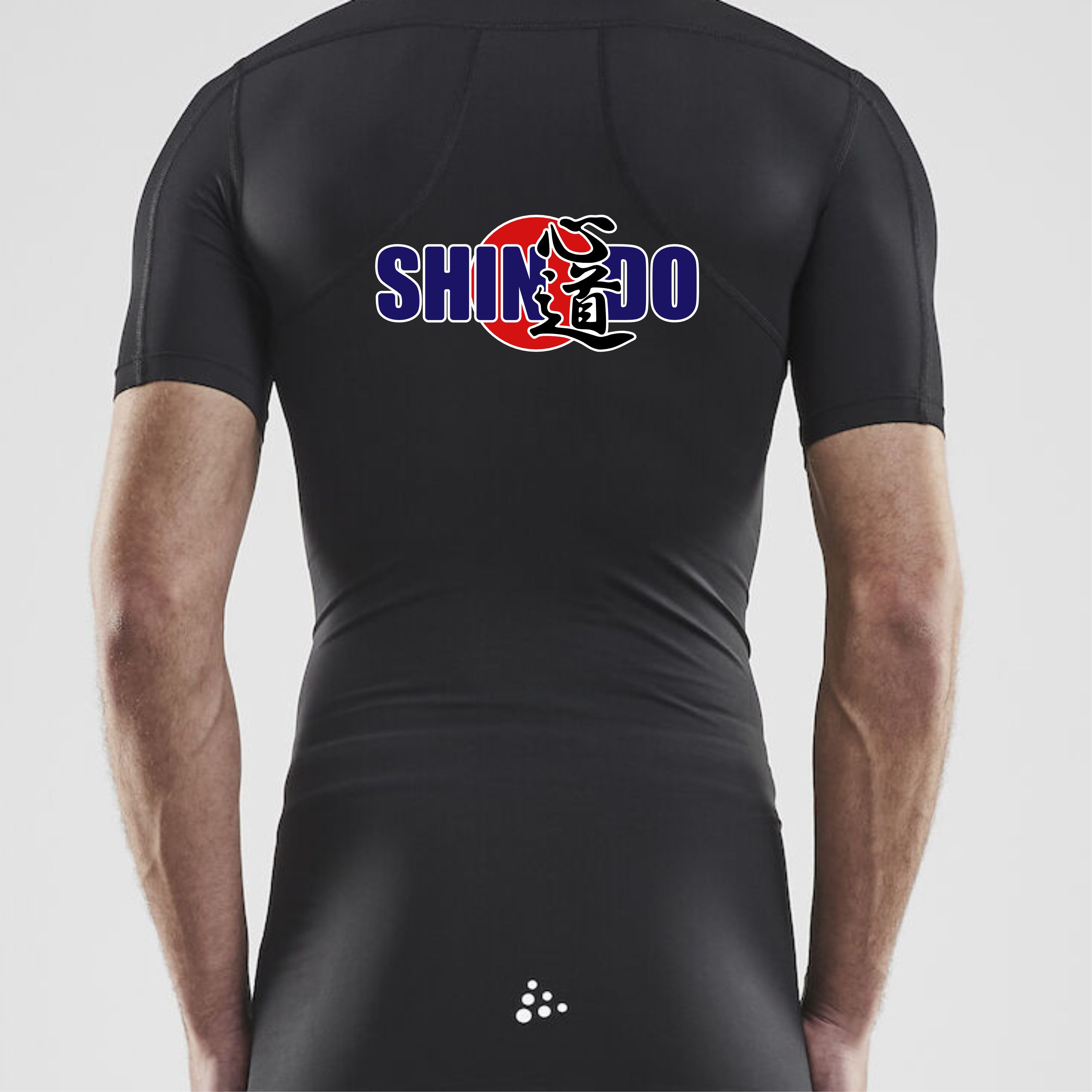 Tröja Craft Compression kort ärm Budoklubben Shindo, UNISEX, svart - 2