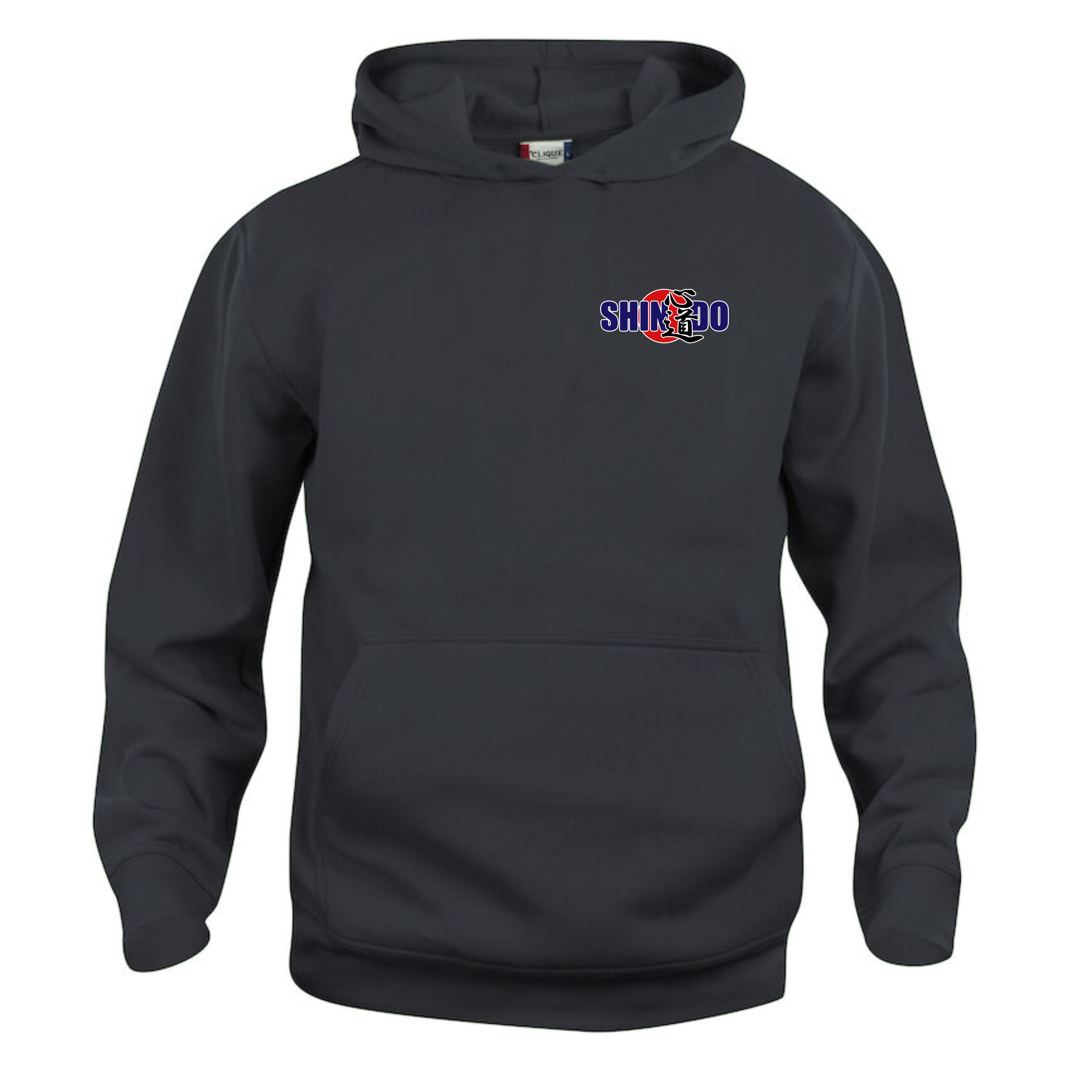 Hoody Basic JUNIOR Budoklubben Shindo, svart