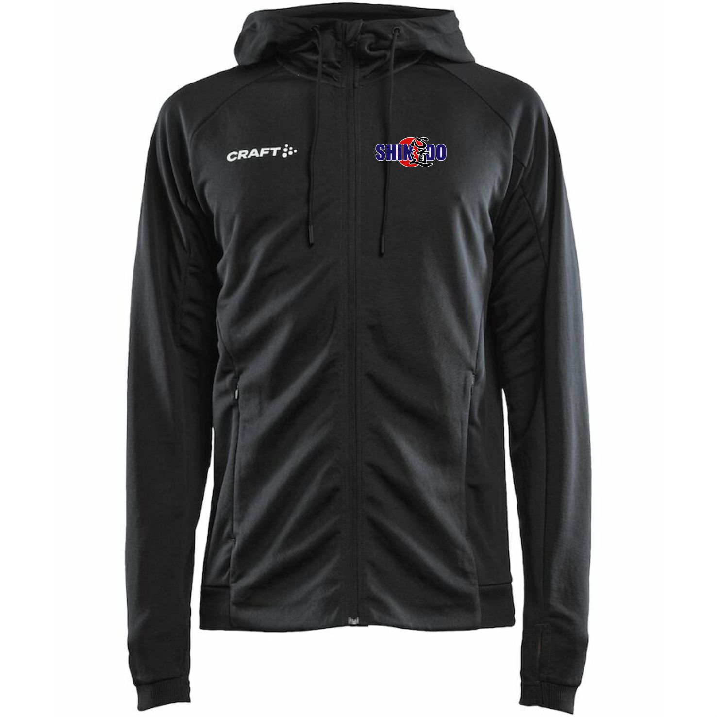 Hoodjacka Craft Evolve junior, Budoklubben Shindo, svart