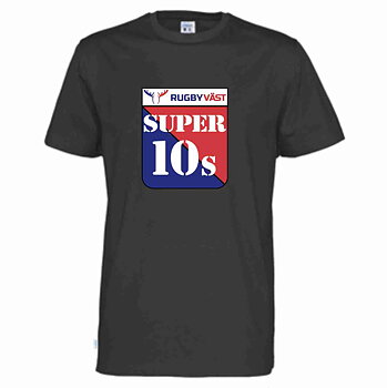 T-shirt Classic Organic Cotton Rugby Väst, svart