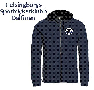 Hoodjacka Classic Delfinen