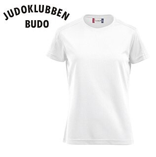 Funktions T-shirt Clique Ice, vit, Judoklubben Budo, DAM