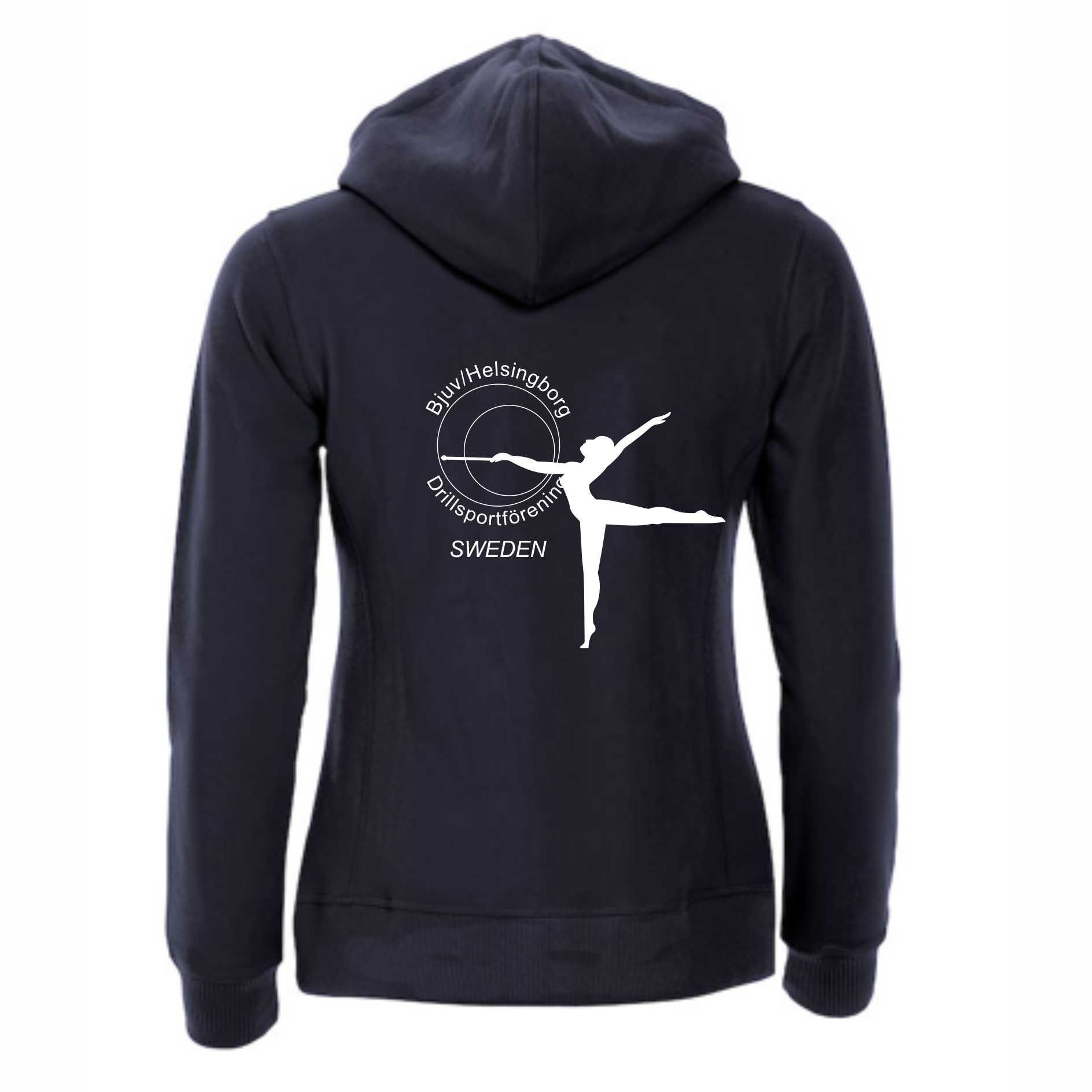 Classic Hoody Full Zip, Bjuv/Helsingborg Drill, dam - 2