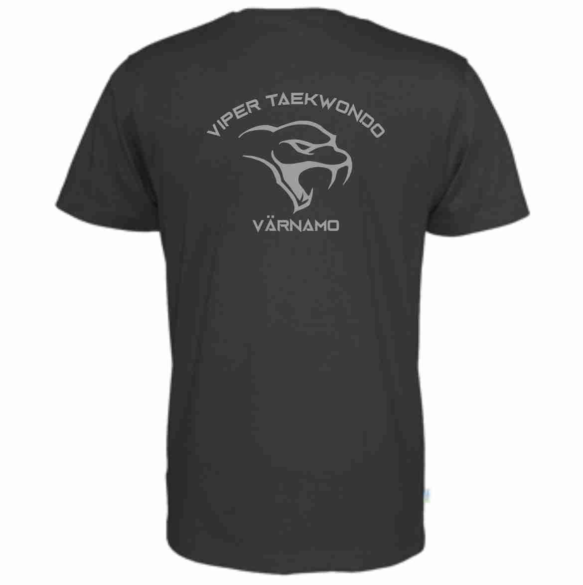 T-shirt Viper Taekwondo, bomull, miljöcertifierad- svart - 2