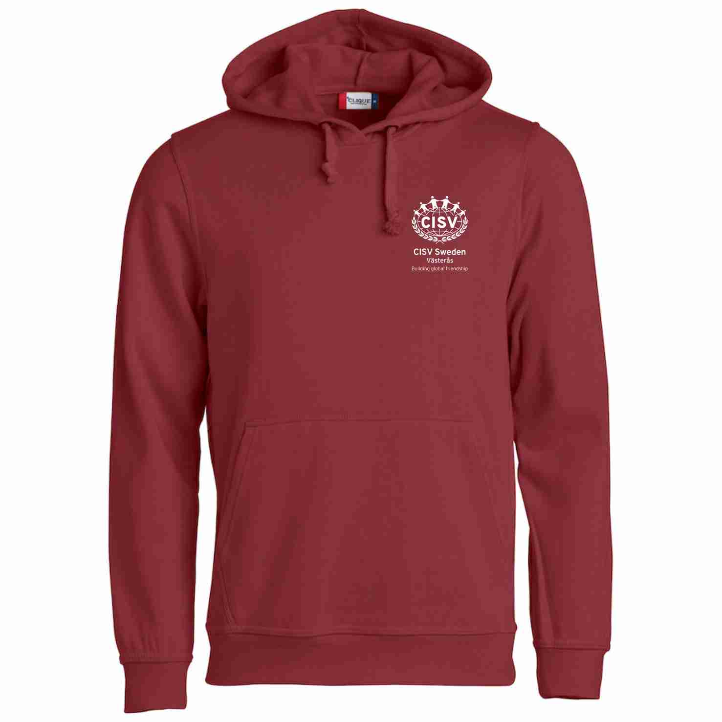 Hood Basic UNISEX CISV Västerås, vinröd
