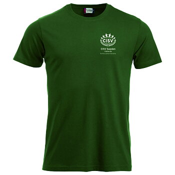 T-shirt Classic CISV Västerås bomull, mörkgrön