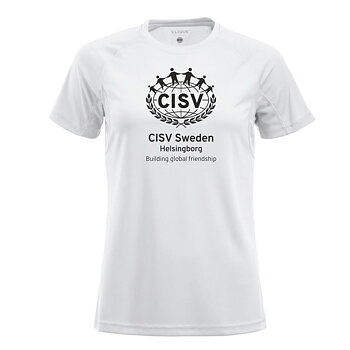 Tränings T-shirt Active-T CISV Helsingborg, vit