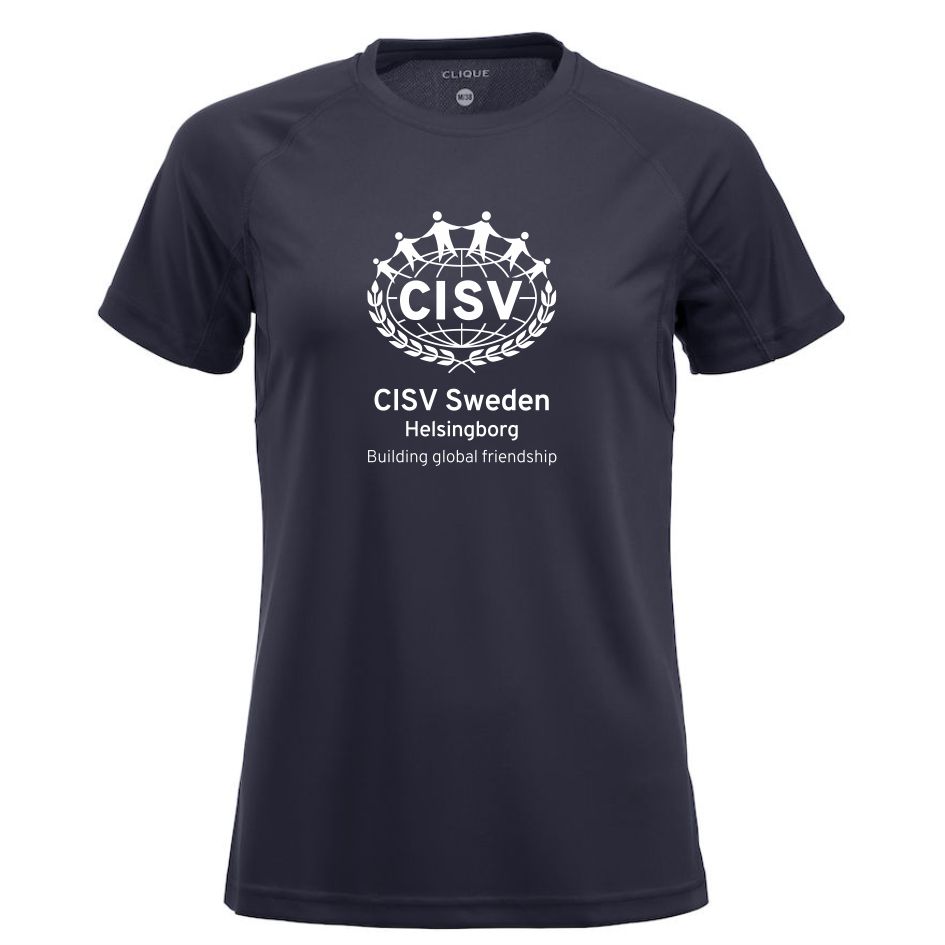 Tränings T-shirt Active-T CISV Helsingborg, marinblå
