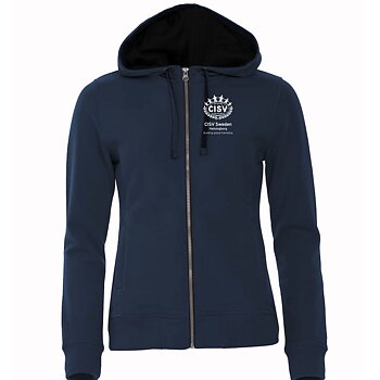Hoodjacka Full Zip CISV Helsingborg, marinblå