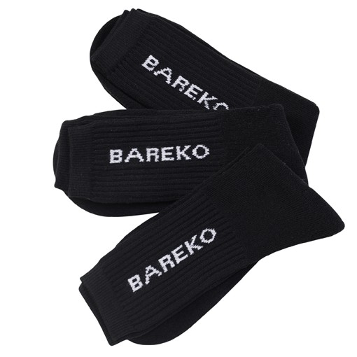 Sportstrumpor, bomull, Bareko, 3-pack, svart