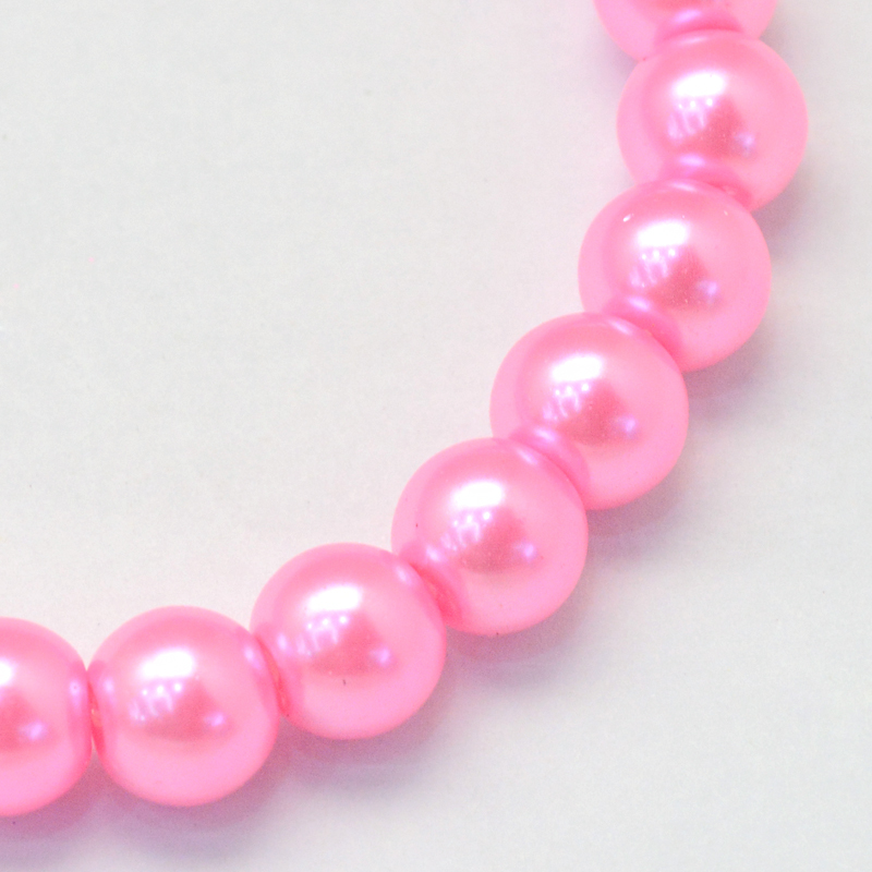 Glasvax 6mm rosa 100st - 2