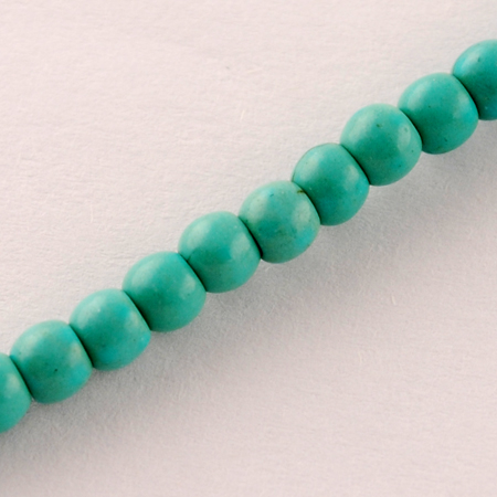 Syntetisk turkos 4mm turkos  - 2