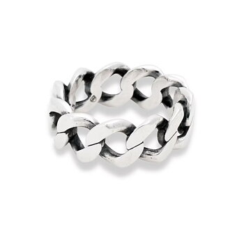 Nobel ring länkar silver