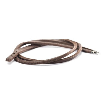 Trollbeads läderarmband mörkbrunt 