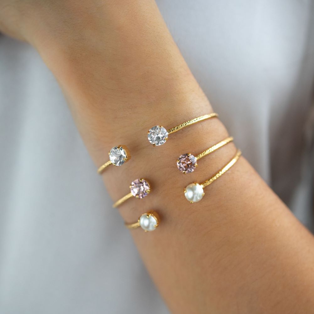 Caroline Svedbom Classic Petite armband guld crystal - 2