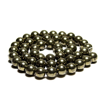 Pyrit 6mm halvädelsten
