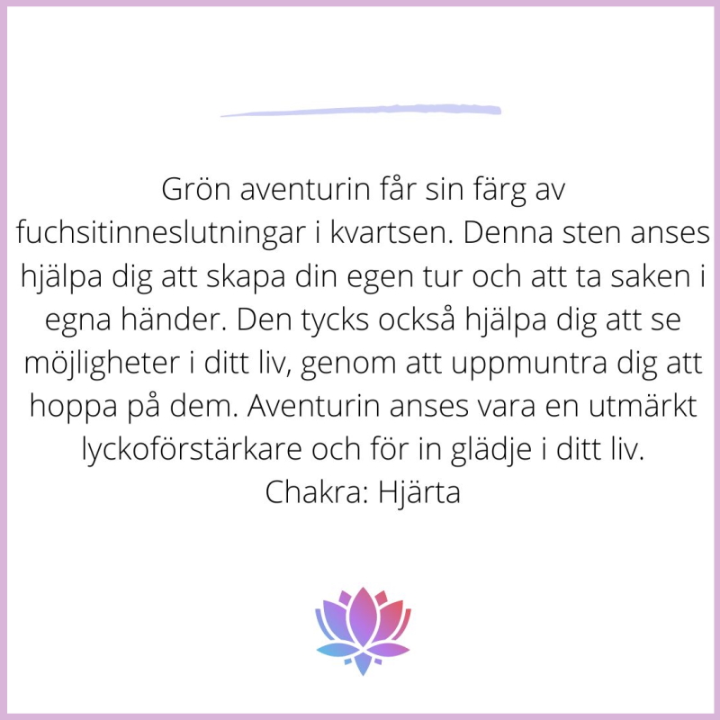 Aventurin tumlad utan hål - 2