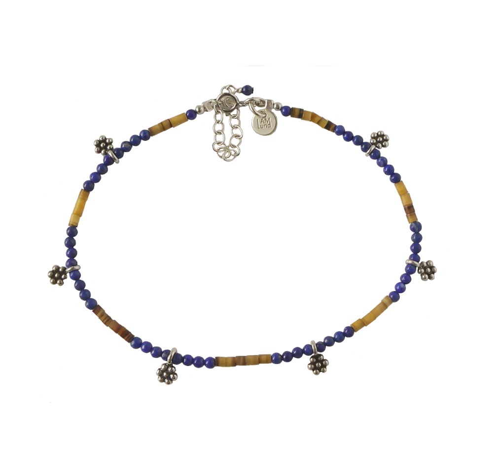 IAMLUND Neela ankelkedja lapis lazuli - 2