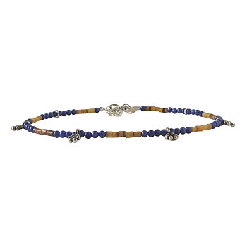 IAMLUND Neela ankelkedja lapis lazuli