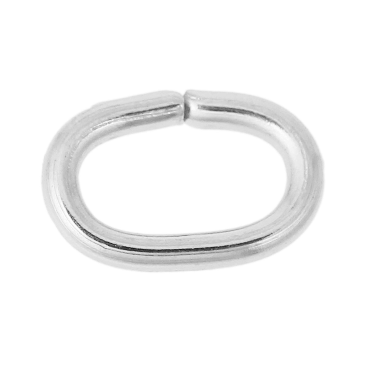 Oval metallring öppen 25st stål - 2