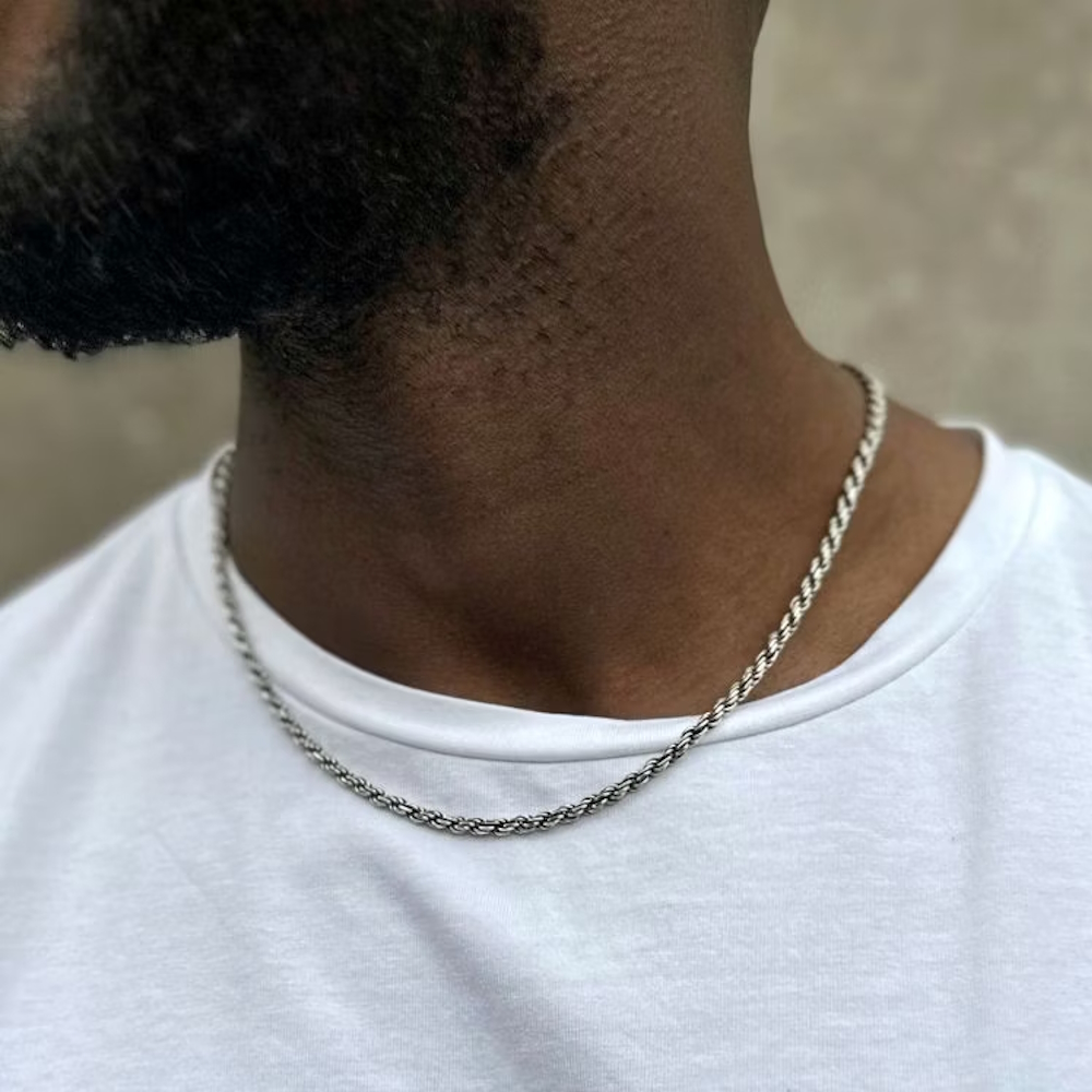 Nobel halsband oxiderad cordell silver