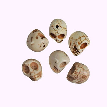 Skalle natur 17x18mm 6st