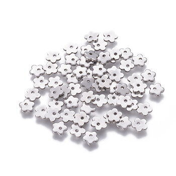 Berlock mini blomma rostfritt stål