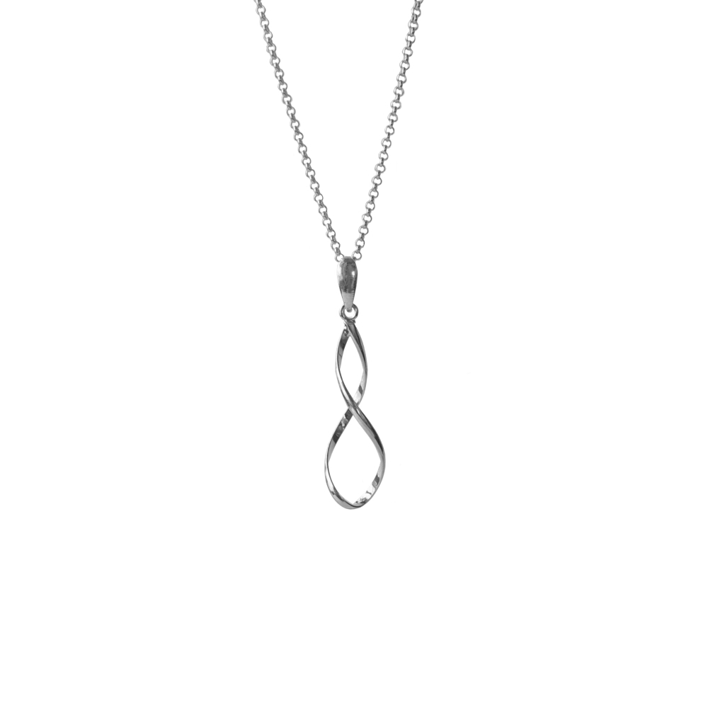 IAMLUND Helix halsband silver