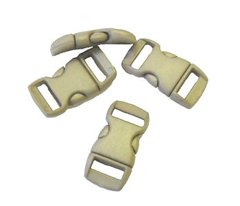 Snäpplås grå till paracord 3/8 tum (10 mm) – 4 st
