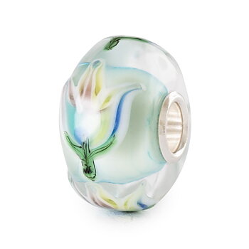 Trollbeads Fantasy Rainbow Tulip glaskula