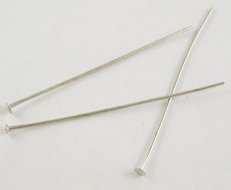Hattpinnar 100st antiksilver mässingsbas - 2